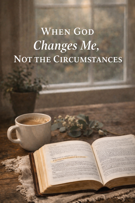 When God Changes Me, Not the Circumstances